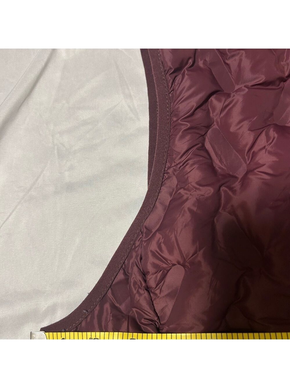 Tangerine Women's Sleeveless Winter Jacket Vest Size XL Quilted Puffer Burgundy - Picture 5 of 11